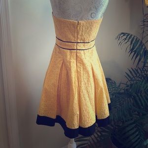 Beautiful yellow Bebe dress.